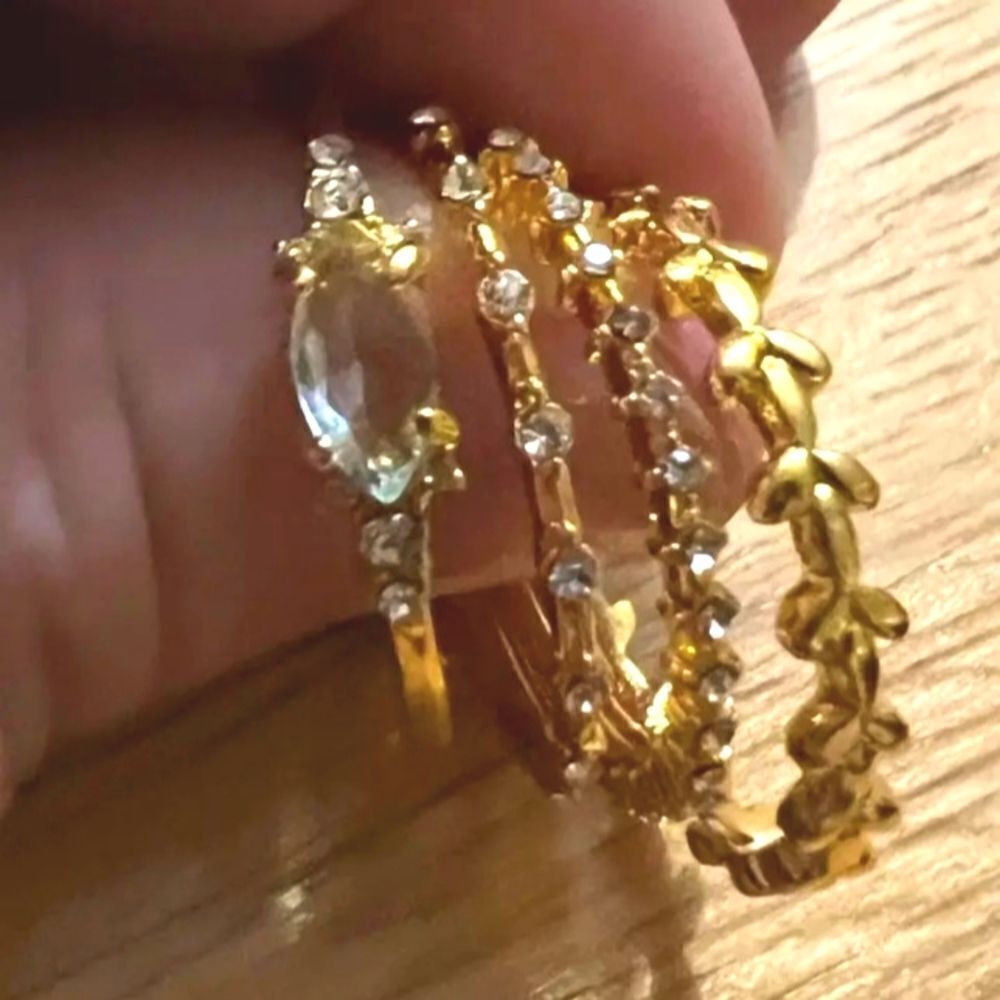 4pc vintage stacking rings sz 9 - Picture 2 of 16